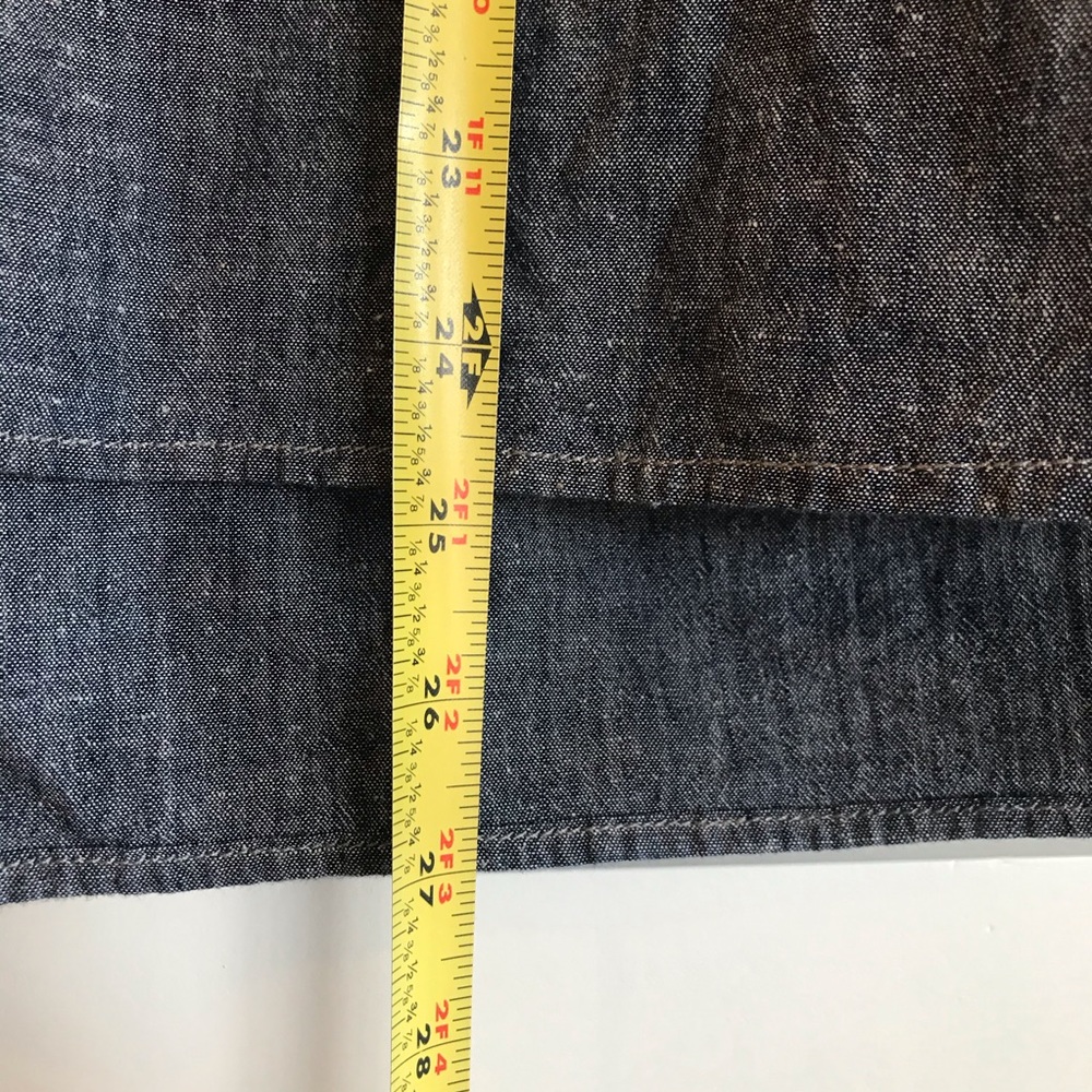 Vince Patch Pocket Chambray Button Down Blouse - image 5